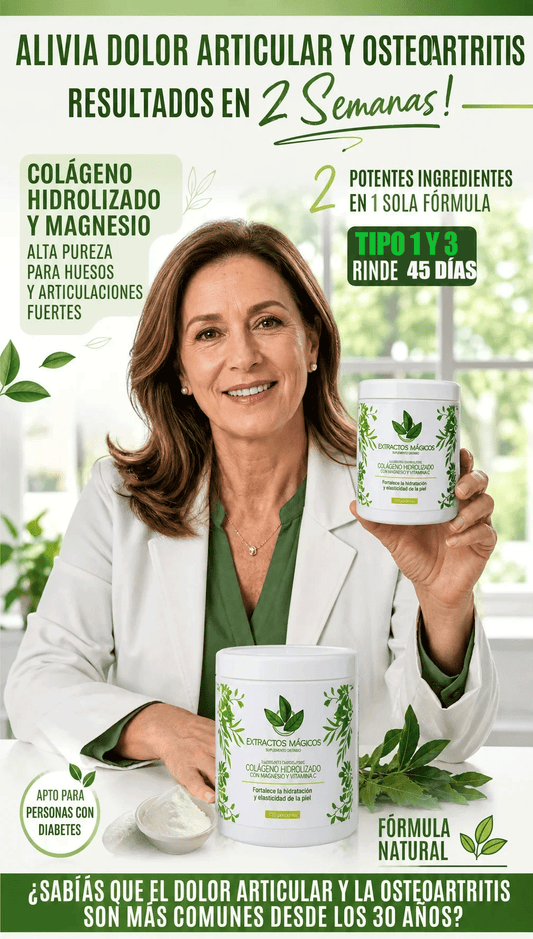Colágeno Hidrolizado + Citrato de Magnesio - Apoyo Articular y Alivio del Dolor
