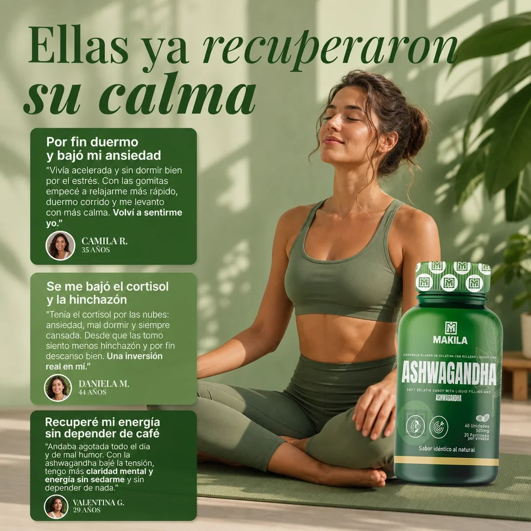 Ashwagandha – Cápsulas Blandas para Bienestar y Equilibrio Diario | 60 Unidades, 500mg