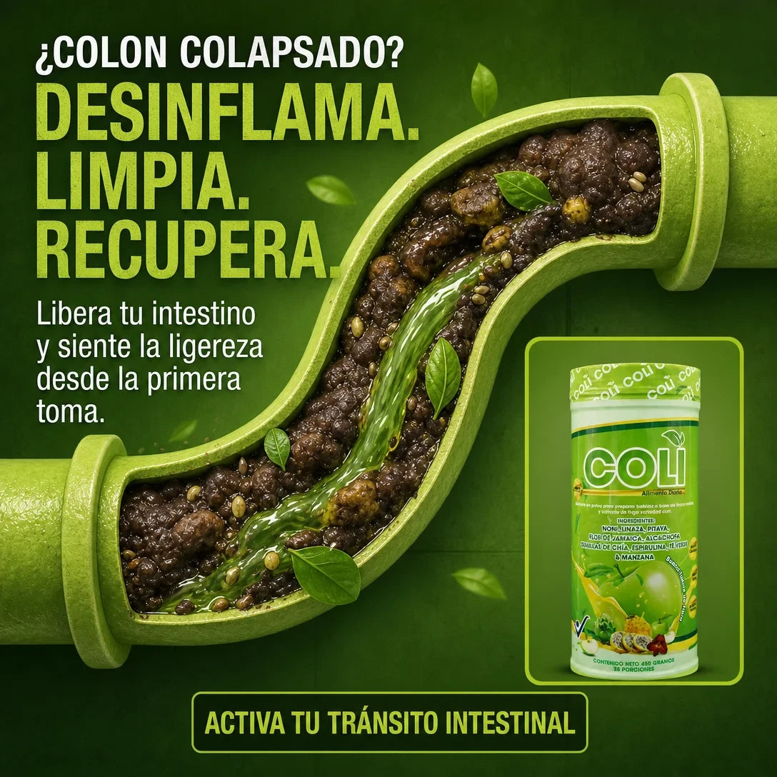 ColiPlus - Fibra Natural para Estreñimiento, Digestión y Colon Irritable