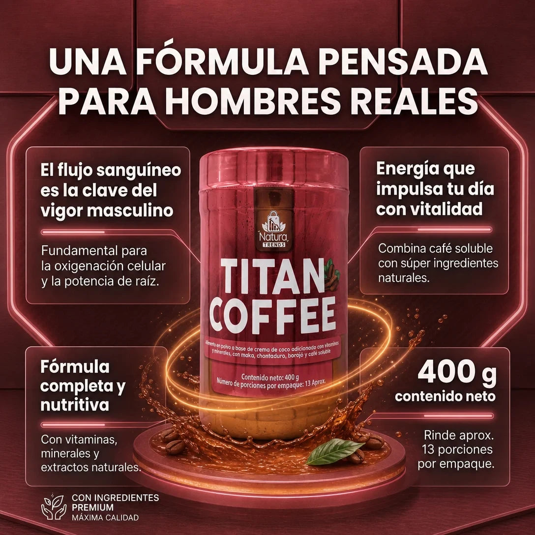 TITAN COFFEE Premium (400g) — Reactiva Tu Vigor Masculino